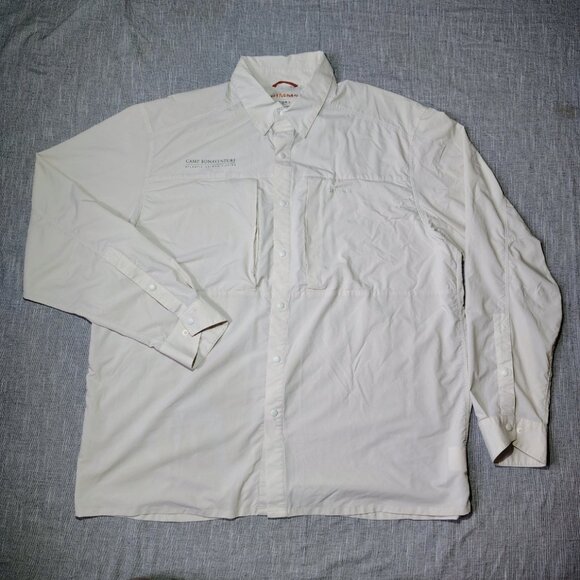 Simms Shirt Size XXL Cor3 Challenger Long Sleeve Snap Button Performance Fishing - Picture 1 of 15
